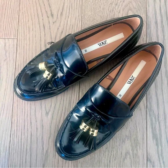 ZARA Black Loafers | 6 (36 EUR) | EUC - Picture 3 of 6